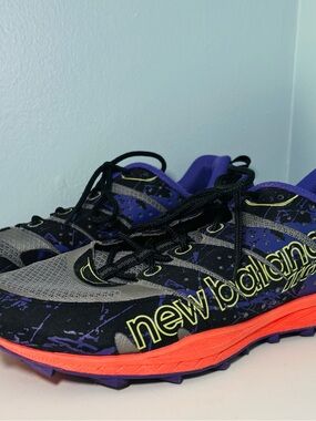 Women’s New Balance Purple, Black & Orange Trail Sneakers Size 10